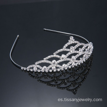 Tiara de princesa de joyas de cabello de moda